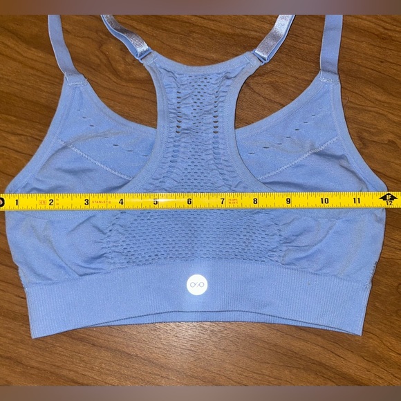 NWT- DIP BRAND - Blue yoga top “Wicking” “Color Run Women Active” Size: Small - Picture 4 of 11